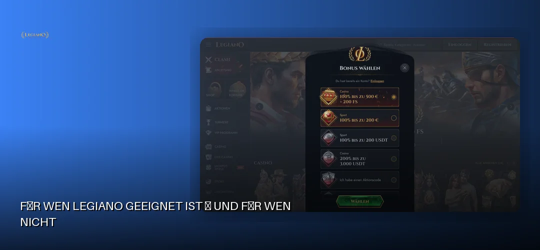 Für wen Legiano geeignet ist – und für wen nicht