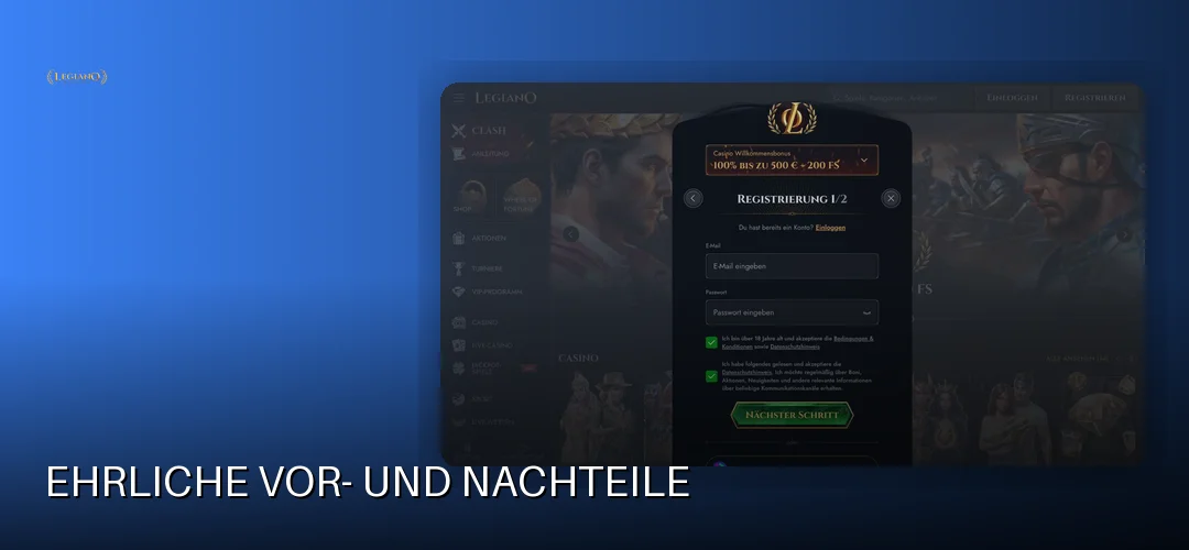 Ehrliche Vor- und Nachteile